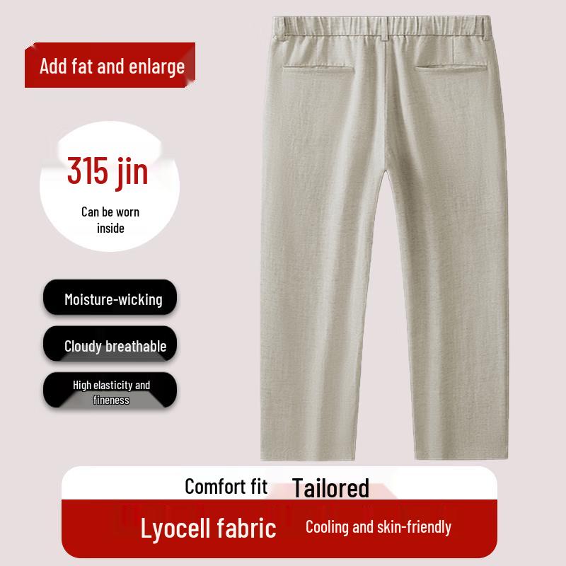 

Men s Plus Size Linen Blend Casual Pants 48