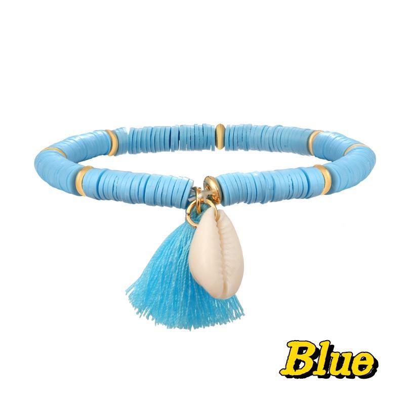 8 Colors Boho Shell Anklet Set Gold Ankle Bracelet Beaded Anklet Beach Footwear Accessories for Ladies and Girls