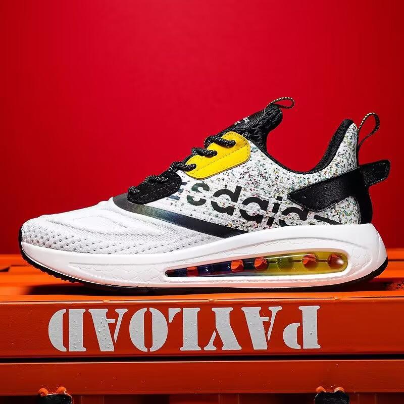 

2025 new trend men s shoes spring and summer new running shoes front lace-up trend shoes men s casual shoes 45 белый