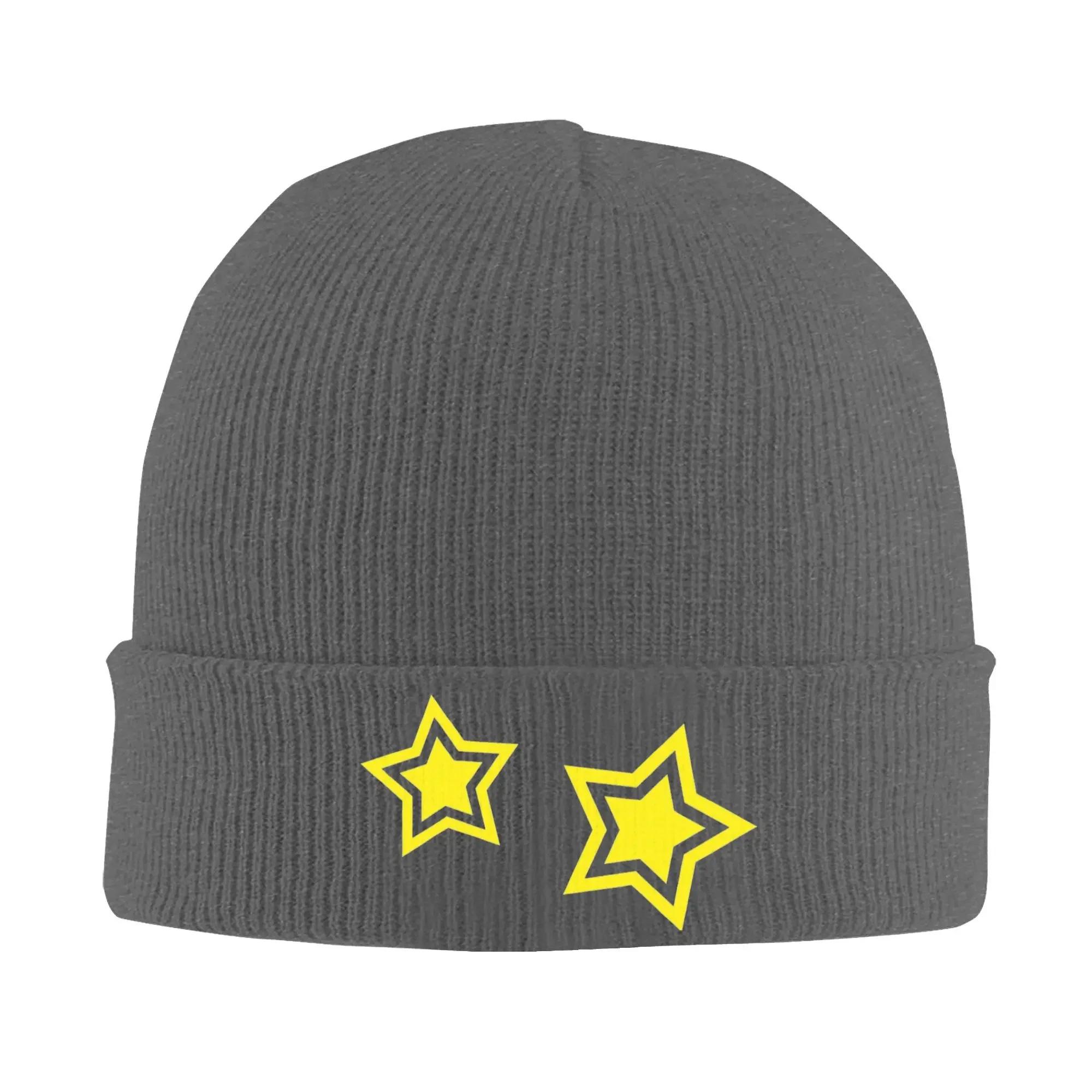 

В язана шапка Primal Stars B-Brawls S-Stared для жінок чоловіків Шапки-біні Шапки на осінь зиму Акрилова В язана гачком Шапка-диня One Size