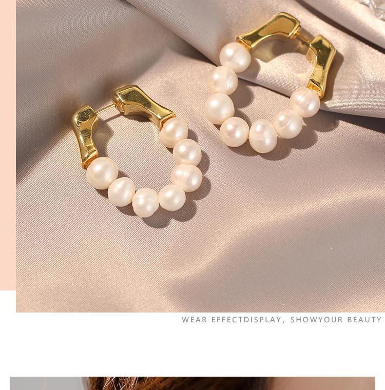 2023 Damen High-End Süßwasserperlen Ohrringe: Schlichte, luxuriöse, vielseitige Designer-Accessoires