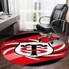1 pezzo Squadra di Calcio (65) Tappeto Rotondo Stampato Tappeto Rotondo per Sedia Adatto per Camera da Letto Soggiorno Tappeto Decorativo per la Casa