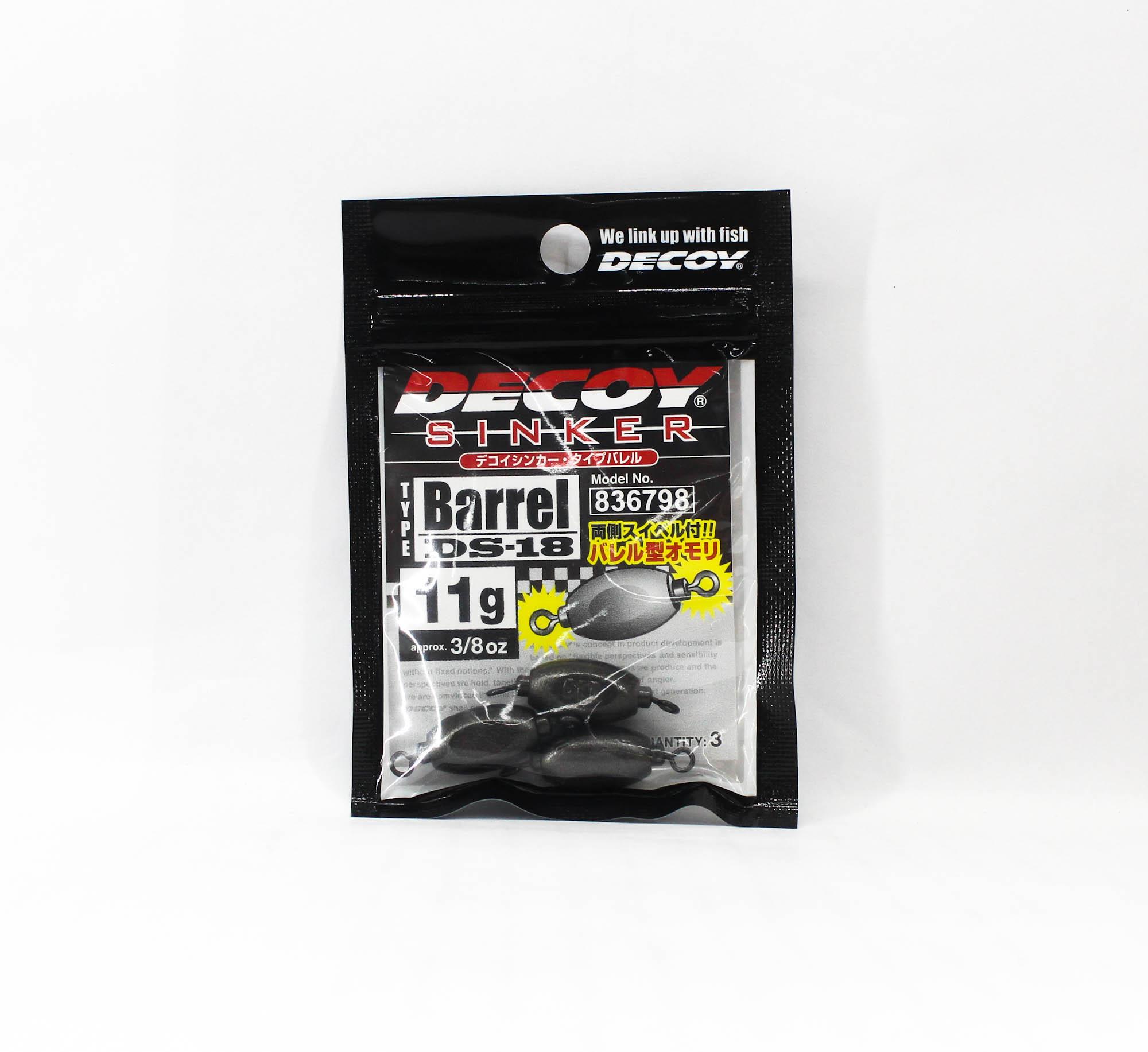 

Decoy DS-18 Sinker Type Barrel Size 11 grams (6798)
