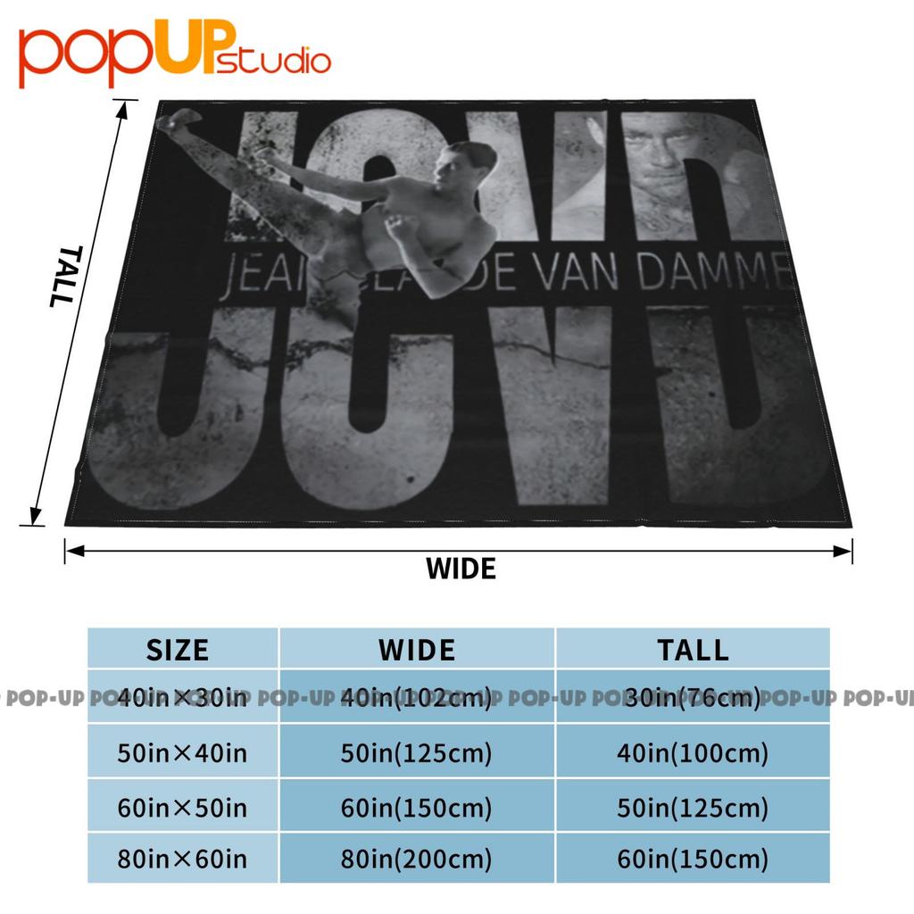 Jcvd Logo B&W Jean Claude Van Damme Ultra-Soft Blanket Quilt Winter Sofa Cover Bed Covers