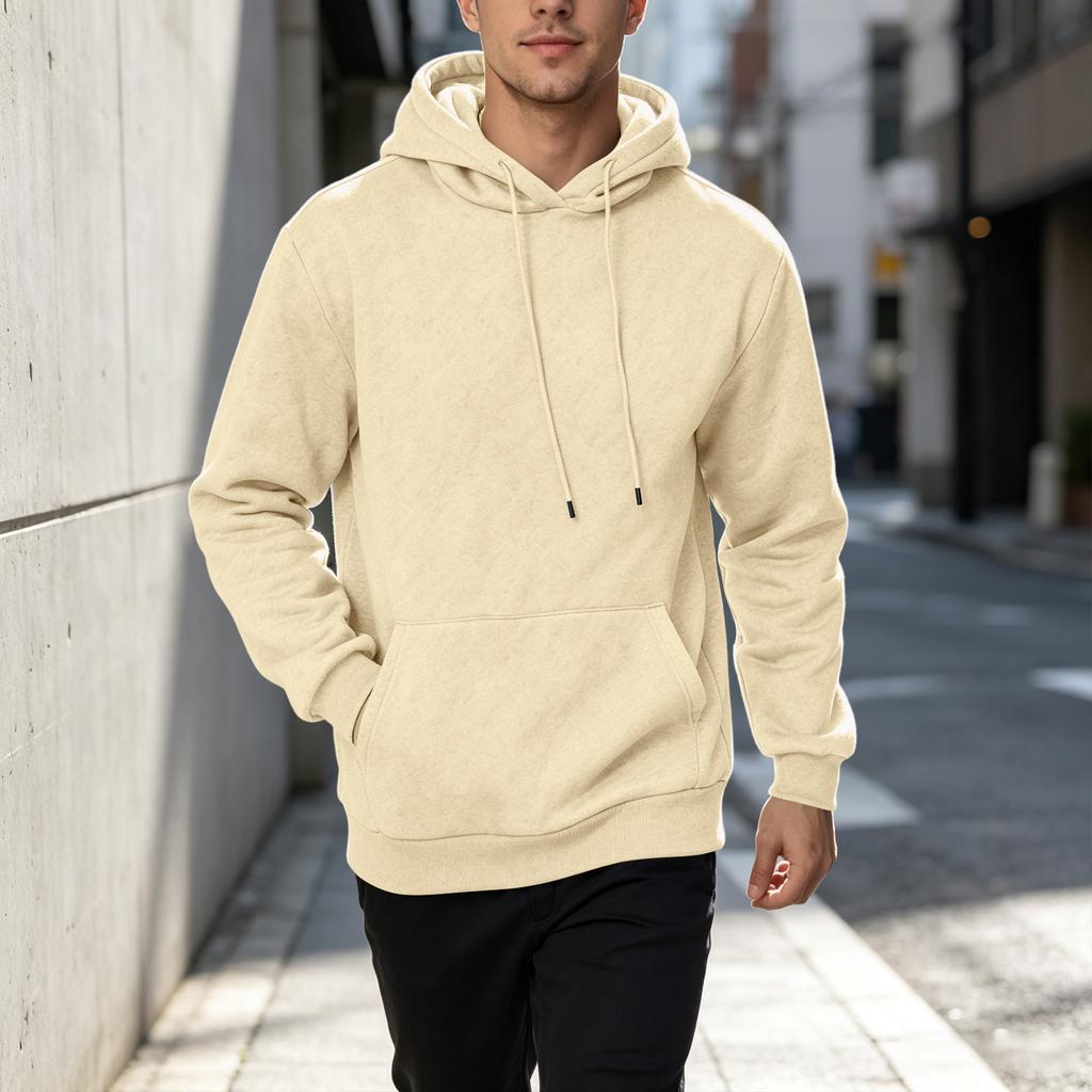 Men's Casual Loose Fit Hoodie Sweatshirt for Fall Winter Daily Wear