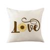 Pillow Cover Sunflower Cartoon Bee Home Decoration Cushion Cover Nordic Style Sofa Pillow Cover