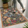 Soft Symmetrical Floral Bird Welcome Doormat Home Decor Kitchen Hallway Balcony Rug Bedroom Floormat Bath Non-slip Mat Decor