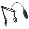 NB35 Microphone Stand Adjustable Mic Suspension Arm Stand with 3 8in To 5 8in Screw Adapter Clip Shock Mount