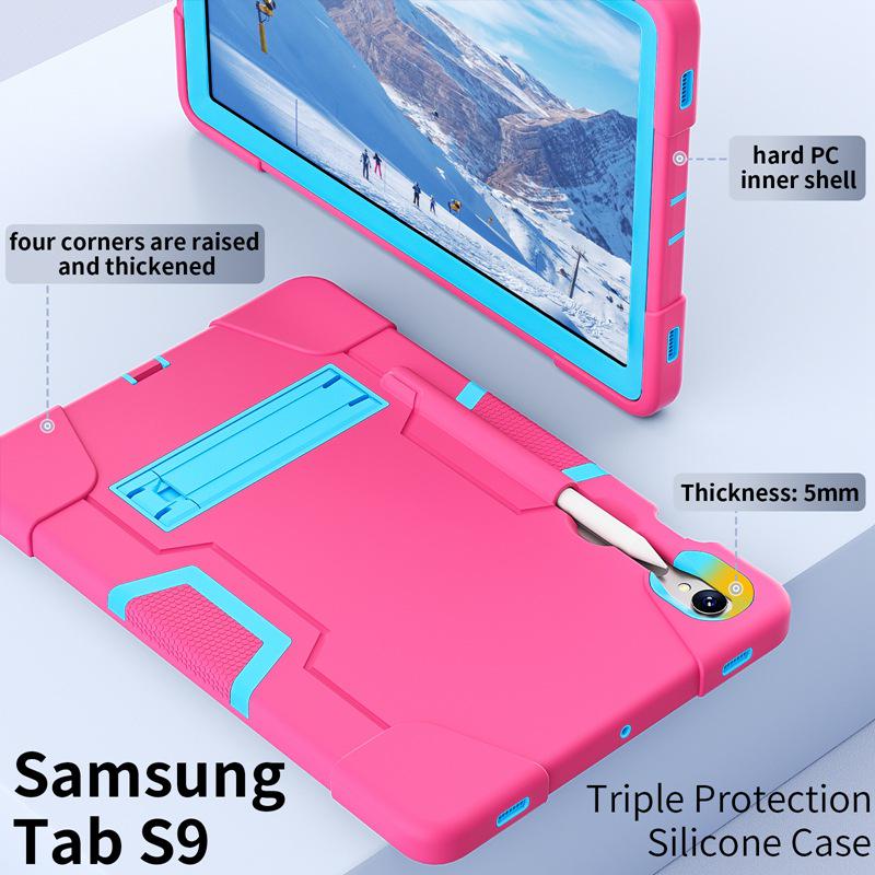 Samsung Tab S9 Protective Cover: 12.4" Three-proof Silicone Shell