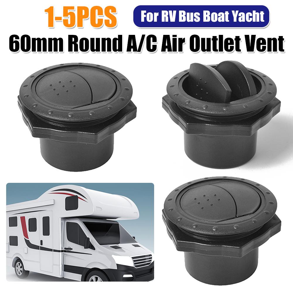 1-5PCS Universal 60mm Round A/C Air Outlet Vent for RV Bus Boat Yacht A/C Air Vent Cover Air Conditioning Outlet