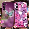 Case For Realme V60 Pro TPU Silicone Black Phone Cover For OPPO Realme 14x 5G Fashion Color Painted Soft Shockproof Coque Bumper