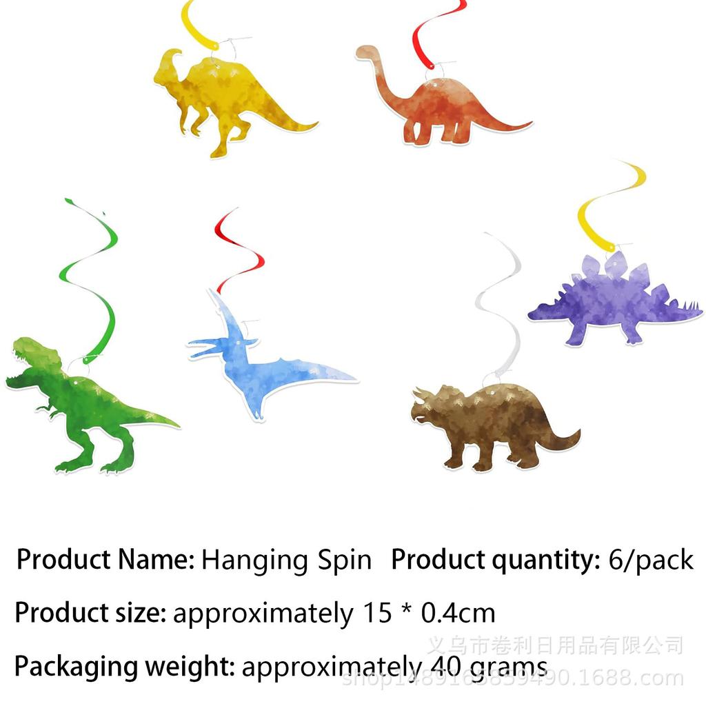 Dinosaur Themed Party Supplies Birthday Decorations Disposable Tableware Banners Flag Paper Plates Paper Towels