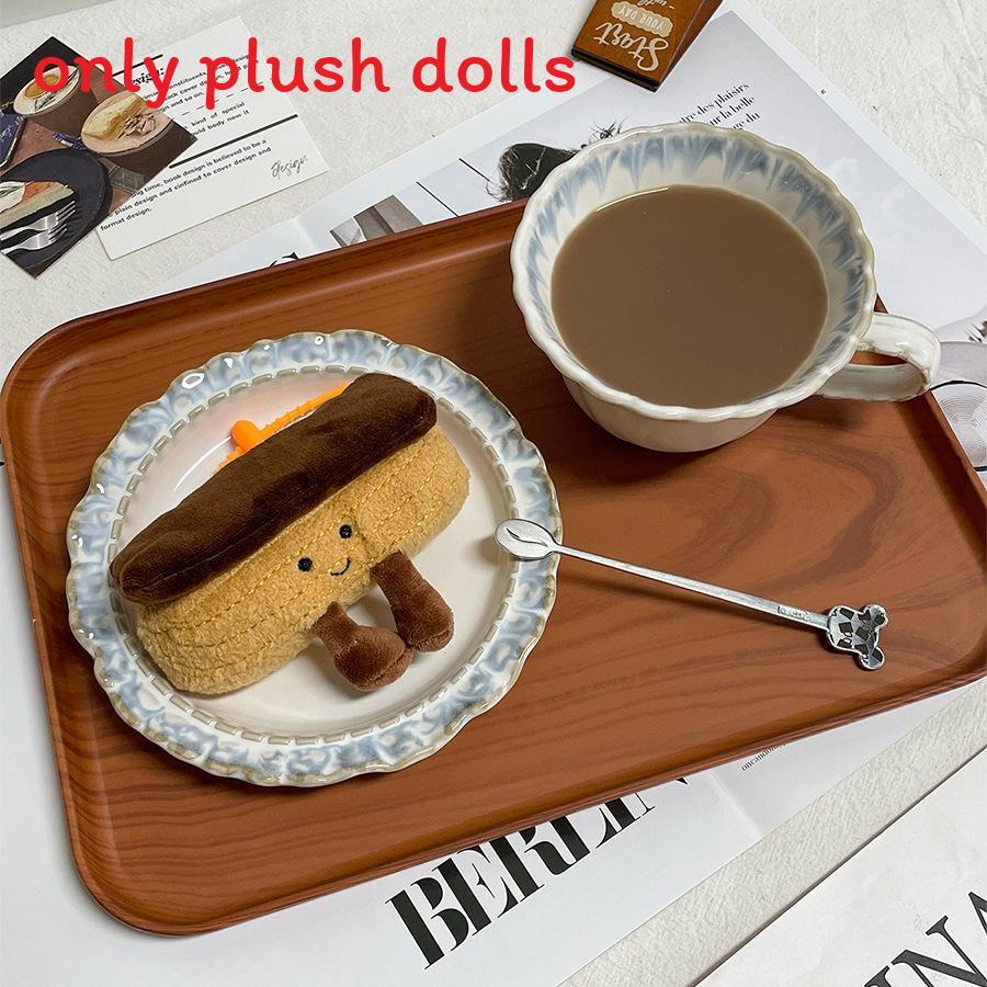 Egg Tarts Puffs Pancakes And Bagels Plush Pendants With Short Plush Filling For Kids And Adults