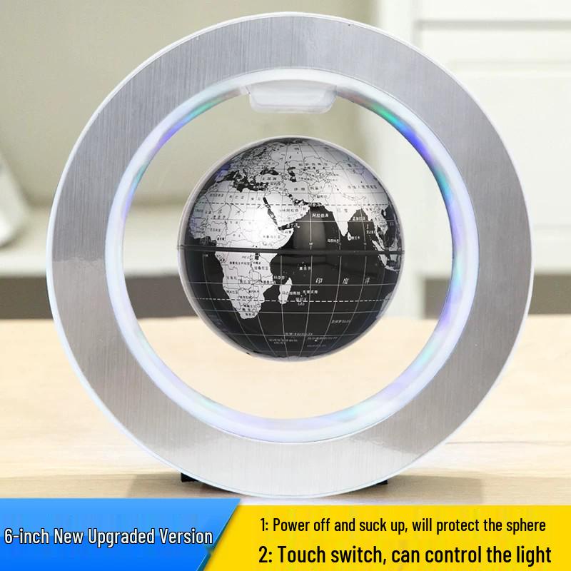 Deepseek AI Smart Levitation Globe: Soy Bean Magnetic, Talking, Suspended AR Ornament.