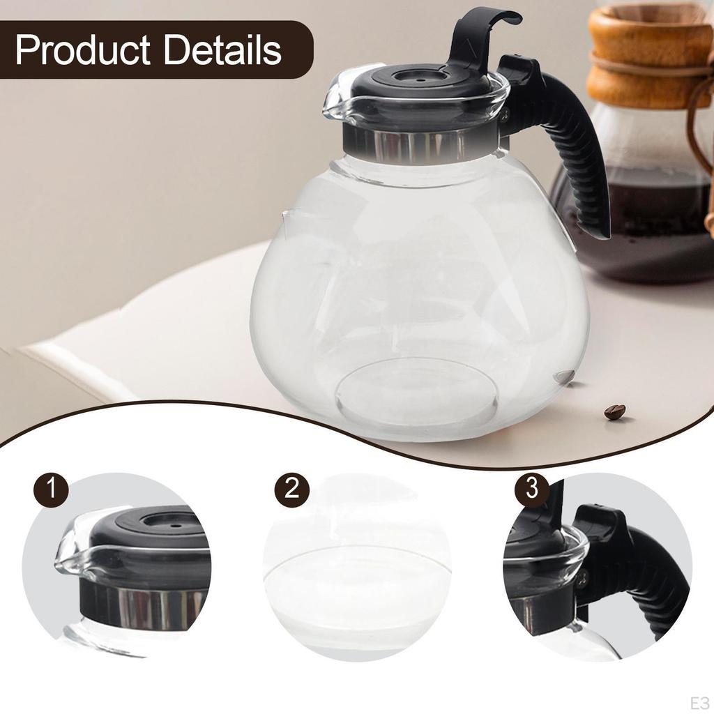 1.7L Glass Carafe Coffee Pot Decanter for Home And Office
