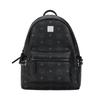 Stark Nieten Logo Rucksack Beschichtetes Canvas Und Lederbesatz Unisex Rucksäcke Schwarz MMKAAVE15BK001