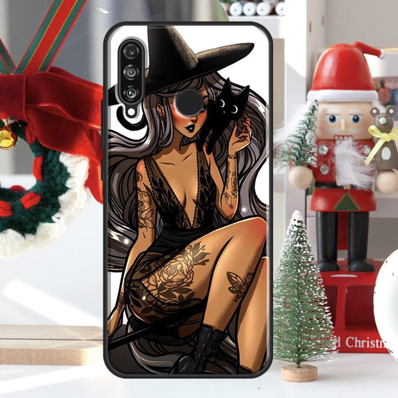 Mondhexe Horror Für Huawei Nova 5T 9 10 SE 7i 8i 11i 12i Y73 Y72 Y61 Y91 Y60 Y70 Y90 P20 P40 P30 Lite Hülle