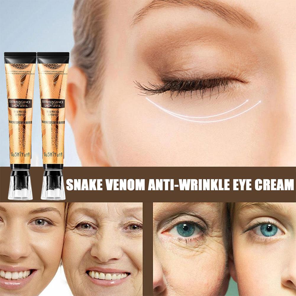 Ormgift Polypeptid Uppstramande Anti-rynk Ögonkräm Mörk Anti Vård Cirklar Svullnad Återfuktande Ögon Ta Bort Uppljusande