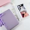 Bow Tie Series PU Leather Album Cover ins K-Pop Star A5 Binder Album Photocard Holder Loose-Leaf Card Storage Album Cover
