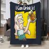 Cartoon D-Disenchantment Throw Soft Warm Flannel Blanket, Multi-use Throw for Bed Sofa Office, Air Conditioning Nap Blanket