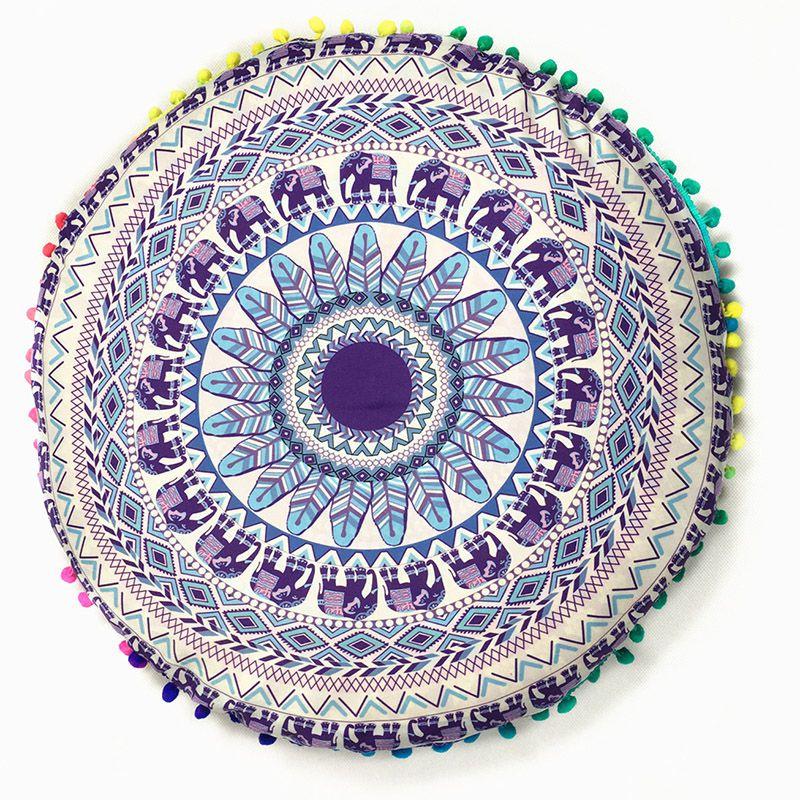 Premium Quality Mandala Round Cushion Cover For A Timeless Bohemian Look