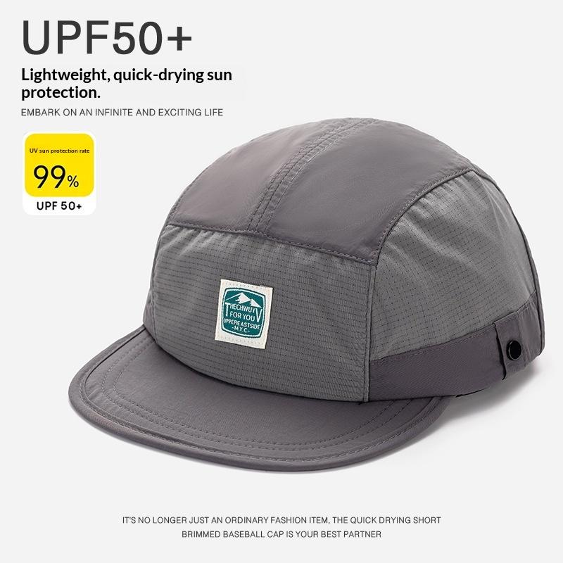1Pc Retro 5-Panel Splicing Baseball Cap For Men And Women Summer Thin Breathable Sunscreen Sunshade Hiphop Patch Quickdrying Hat