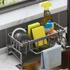 Kitchen Sink Sponge Organizer Multilayers Dish Cloth Storage Rack Kitcenwares