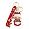 Ornament Kids Gift Decorations Rubber Doll Car Key Ring Christmas Keychain Key Chain Bag Charm