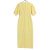 Katrin TOKYO 2501-0007OP Lemon V-neck Maxi Dress Dress Cara00 LemonUsed