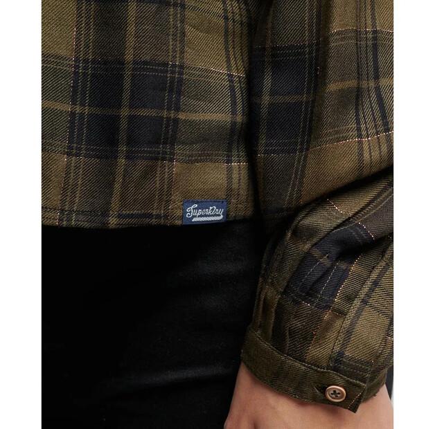 Superdry Check блузка с длинным рукавом