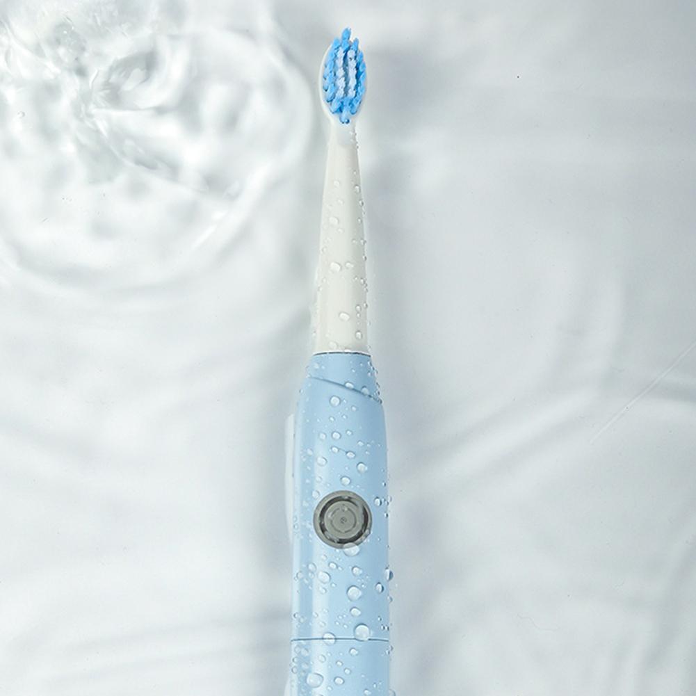 Smart Sonic Electric Toothbrush Low Noise Batteries with 2 Replaceable Brush Heads 2 Min Smart Timer Portable for Travel