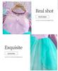 Girls' Mermaid Gem Princess Dress with Fly Sleeves - Long-Sleeved Christmas Party Attire for Autumn and Winter