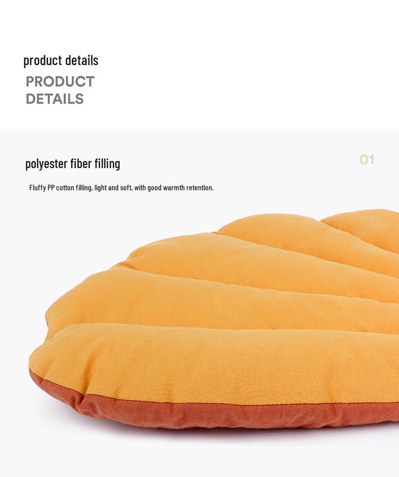 Leaf-Shaped Four Seasons Pet Mat - Bite-Resistant Cat & Dog Bed