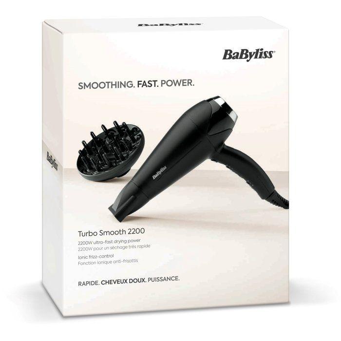 Hairdryer - BaByliss - D572DE Turbo Smooth 2200 with Ionic and Ceramic Technology