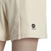 adidas Shorts Casual Basiques Neo à Logo Ceinture Élastique Jambe Droite Femme Bas Beige IA5011
