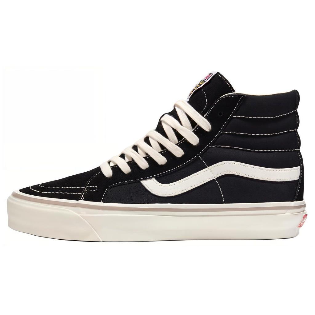 Vans Sk8 Skate-Hi Reissue 38 Comfortable Versatile Shock Absorbing Durable High-Top Skate Shoes Unisex sneaker Black White VN000CTB1KP1