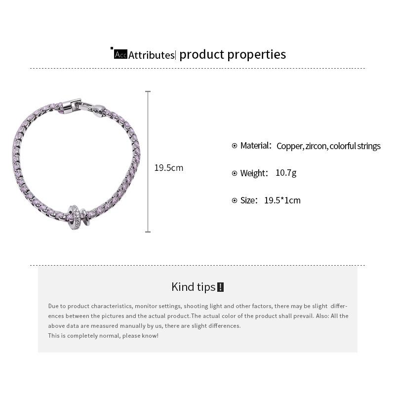 Elegant Zirconia Flower Bracelet: Luxurious Five-Petal Rope Design for Women