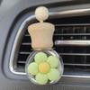 1PC car perfume bottle, floret, air outlet, empty bottle, subpackage, volatile, cartoon, cute interior accessories