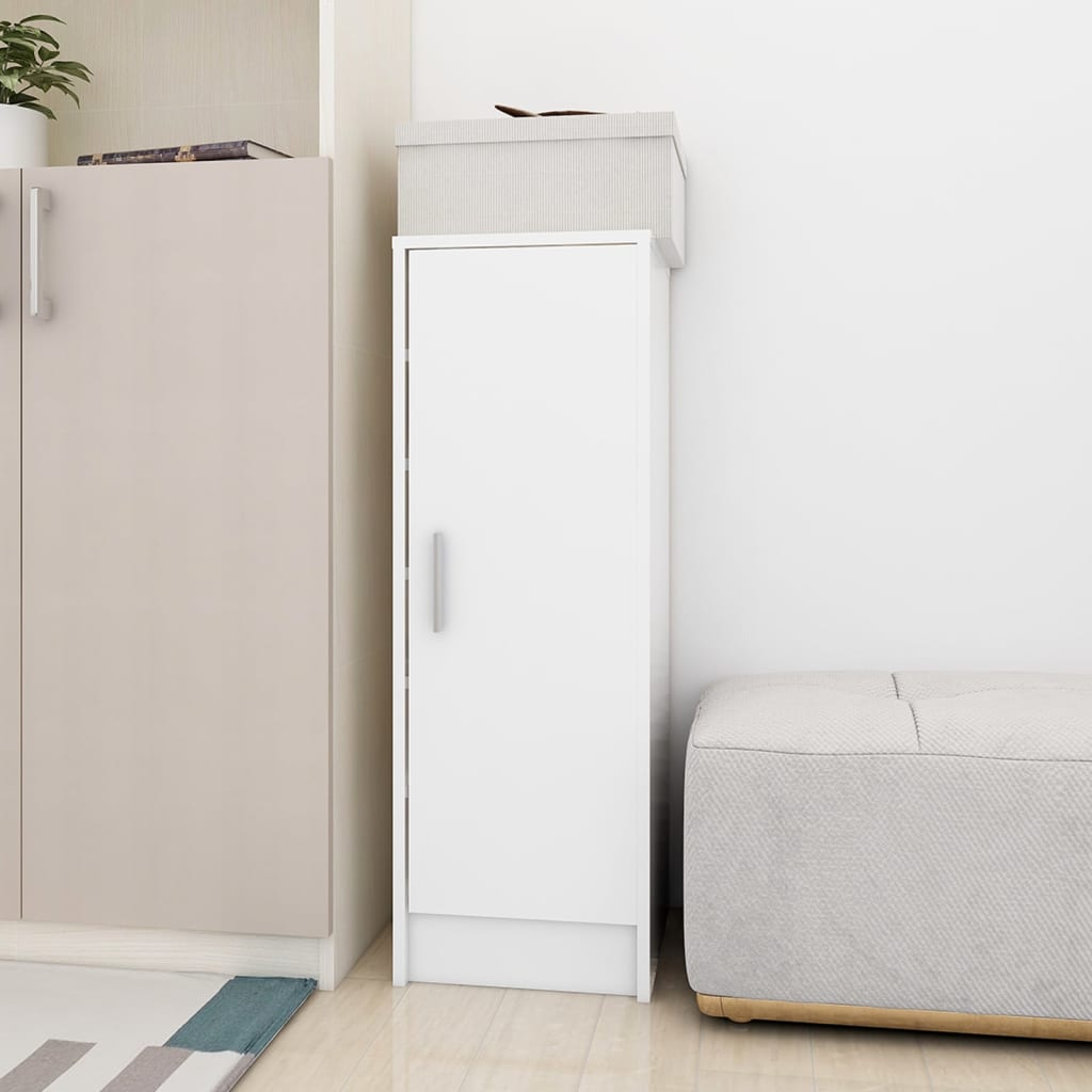 Schuhschrank Mit Tür Im Eingangsbereich, 6-stöckiger Stauschrank, Eckschrank Im Wohnzimmer, 31,5 X 35 X 92 Cm