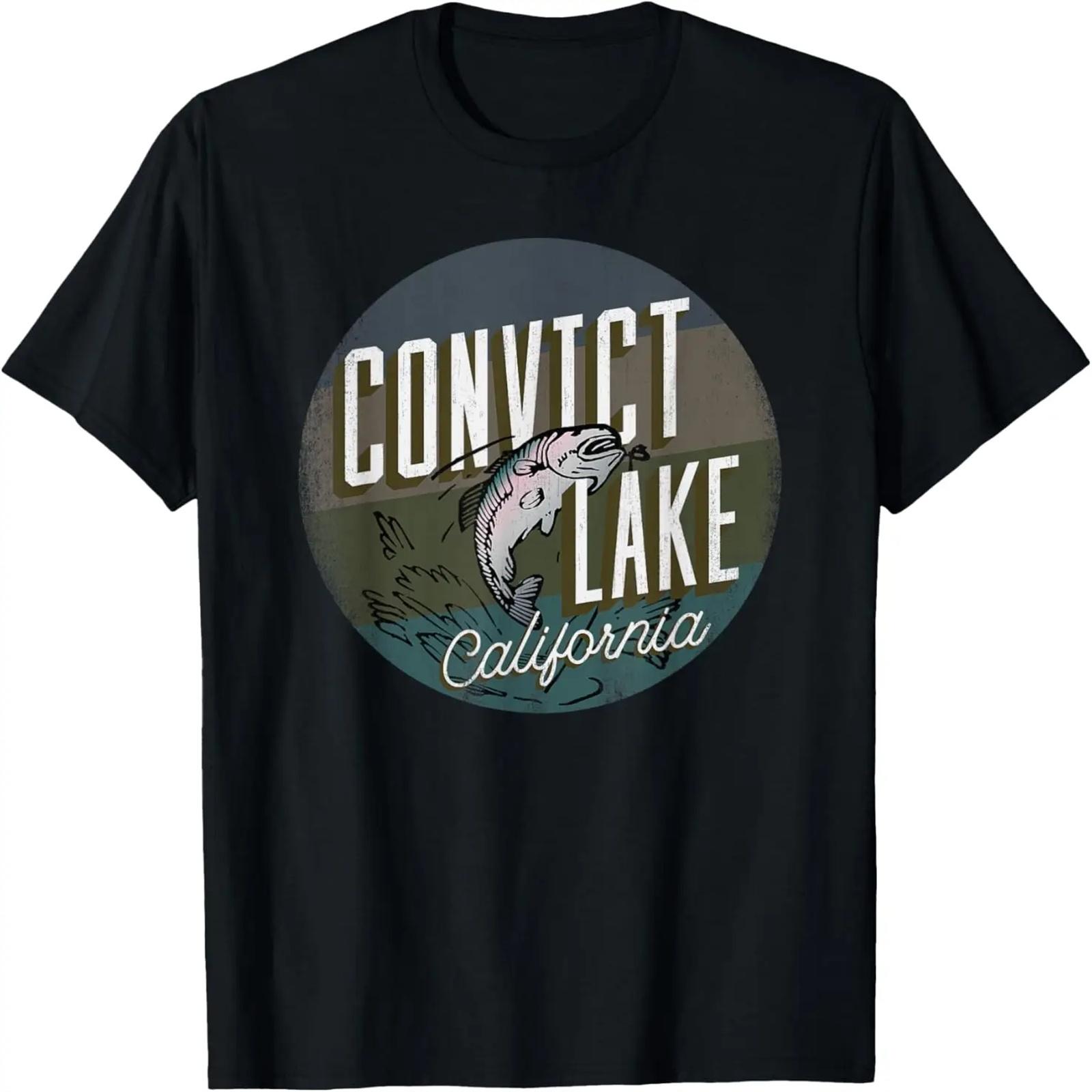 

Convict Lake CA Rainbow Trout Fishing Retro Leaping Fish T-Shirt XXXXXL чёрный