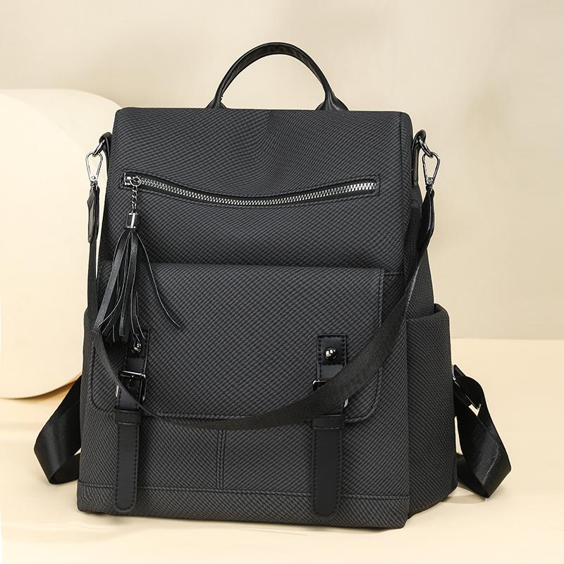 Vintage Large Capacity Backpack Women's Travel Shoulder Bag Handbag Three-purpose Bag