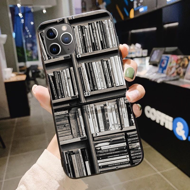 Library Books Card Phone Cover For Iphone 12pro 13pro 11pro Max 5s SE 2020 6splus 7 8plus X Xr Xsmax 12mini 13mini Cases Coque