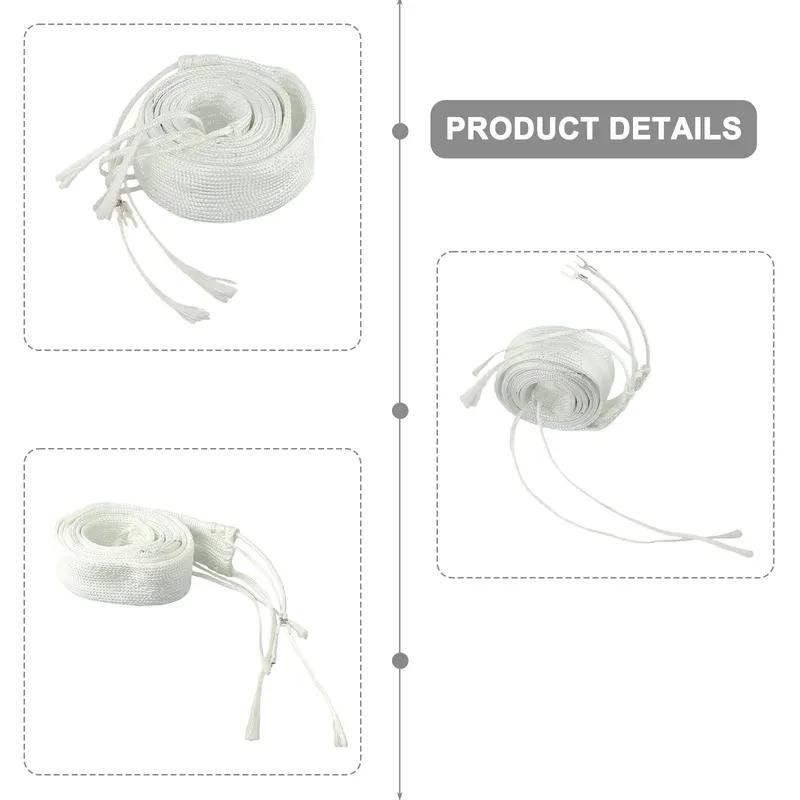 Glass Fiber Heating Tape High Temperature Pipe Insulation Glass Fiber Heating Hot Ribbon 220V 450 ℃  Electric Heater Wire Band