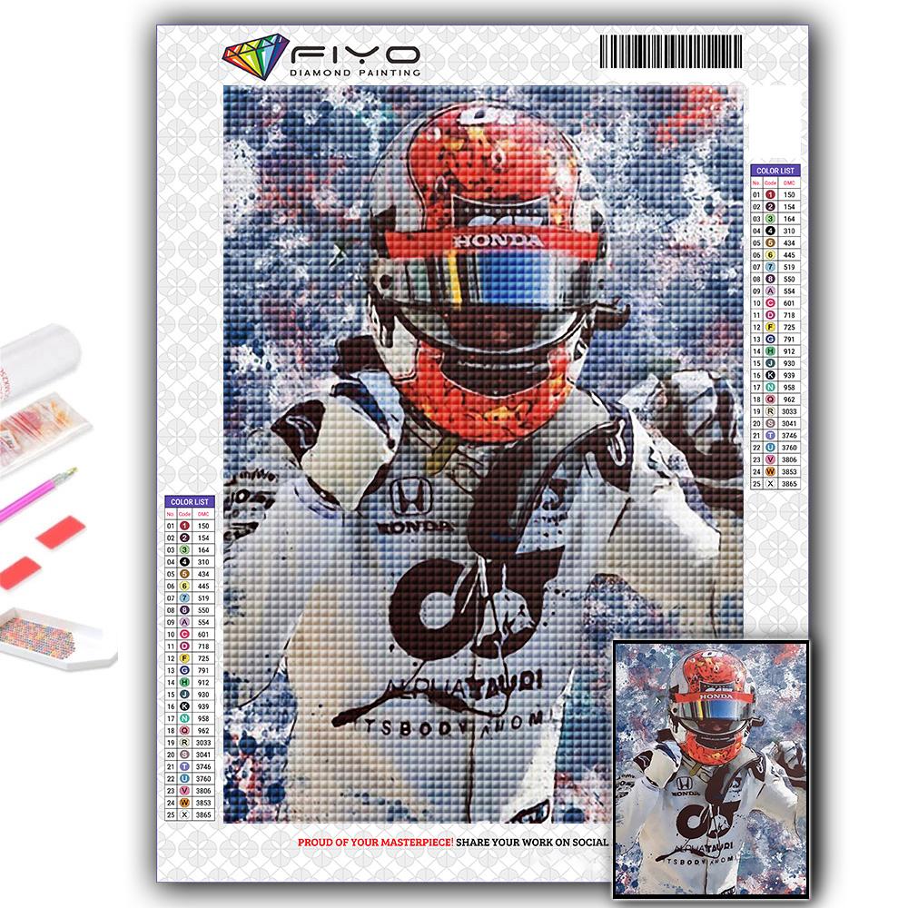 

5D Алмазная картина F1 Гонщик DIY Алмазная вышивка Горный хрусталь Украшение дома
