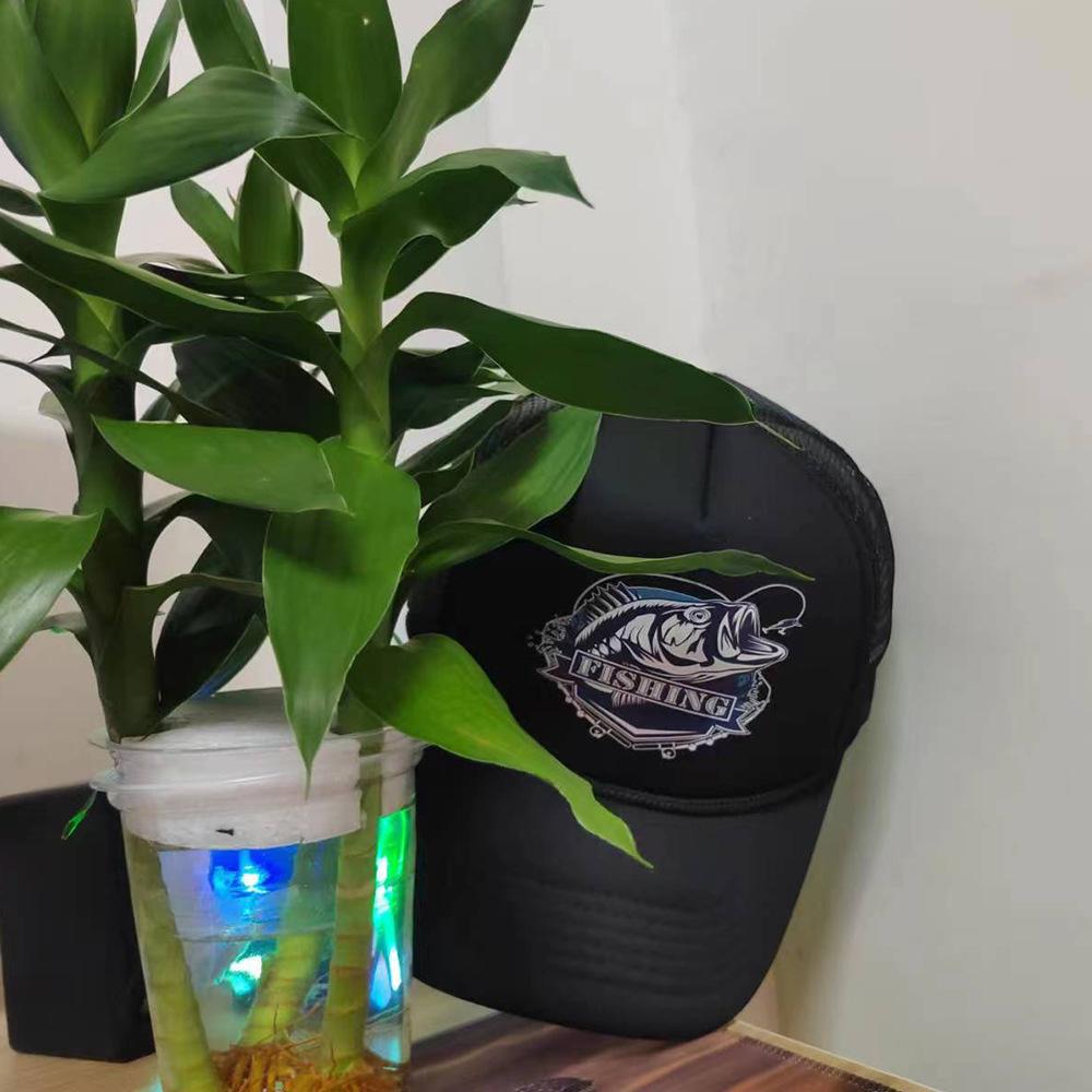 Outdoor Fishing Baseball Cap Recreational Fishing Shade Printed Cap Summer Bent Edge Sunscreen Truck Hat