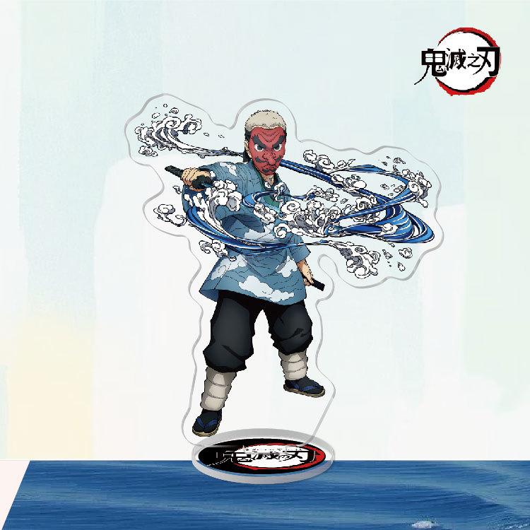 Game Anime Demon Slayer Blade Tanjiro Acrylic Cosplay Character Stand Acrylic Figure Stand Painted Desk Decor Ornament Gift