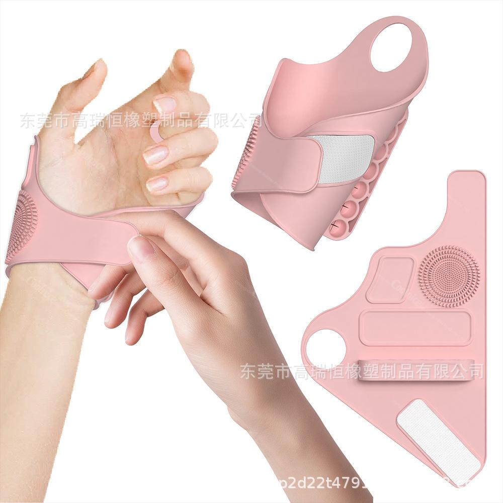 Silicone Makeup Artist Assisted Gloves, Beauty Pads, Hand Worn Portable Color Palette, Beauty Tools