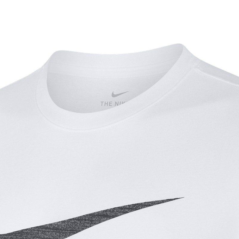 Nike T Shirts Men's White Crew Neck Moderate Straight Fit AT1228-100