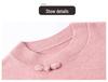 Autumn Winter Chinese Retro Cheongsam Collar Thick Knit Sweater – Fashionable Women's Pullover