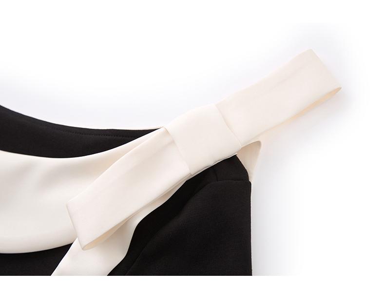 Color Block Stitching Irregular T-shirt - Women's Summer Slim Fit Short Sleeve Top In Gentle Temperament Style